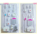 15 Pieces Children's Doll Medical Tools Play House Set With Pets, Plastic Toys, Furniture Accessories 465g