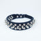 Leather Pet Collar Round Studded Dog Collar For Small And Medium-sized Dogs Inlaid Rivet Puppy Necklace Pet Accessories