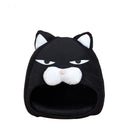 Cartoon Cat Bed Fleece Lovely Pet House For Puppy Cat Warm