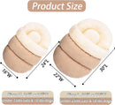 Bed For Dog And Cat Pet Bed Ultra Soft Cute Plush Slipper Cat Cave Bed Anti Slip Warm Pet House Nest Self-Warming Ideal For Indoor Use
