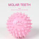 Dog Chewing Toy Interactive Rubber Ball For Small Large Dog Cat Pet Tooth Cleaning Indestructible Footprint Ball Pet Accessories