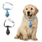 Designer Dog Collar For Small Medium Dogs Long Tie Golden Star Fancy Neck Wear Adjustable Animal Decoration Pet Cat Accessories