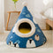 Triangle Yurt House Cat Litter For Cats Enclosed Pet Litter