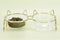 Glass Cat Bowl Drinking Dish Feeder For Pet Food Water Dishes Feeder With Metal Feeding Bowl Rack Cats Puppy Feeding Accessories