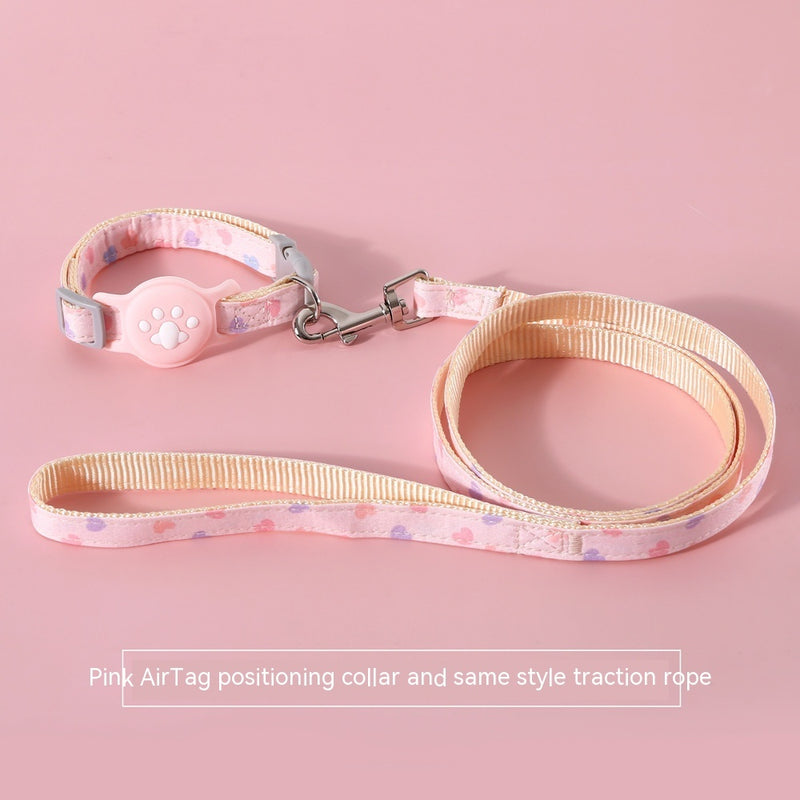 Pet Positioning Anti-lost Tracking Collar Hand Holding Rope