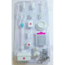 15 Pieces Children's Doll Medical Tools Play House Set With Pets, Plastic Toys, Furniture Accessories 465g