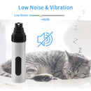 Electric Dog Nail Clippers Grinders Rechargeable USB Charging Pet Quiet Cat Paws Nail Grooming Trimmer Tools